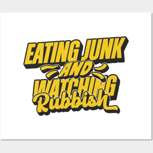 Eating Junk and Watching Rubbish - Home Alone Quote Posters and Art